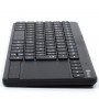 2.4 GHz Wireless Multimedia Keyboard with Touchpad, Multi Device Rechargeable AZERTY - Black - NGS