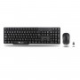 NGS Euphoria Kit Mouse and Keyboard Set Wireless 2.4 GHZ French AZERTY - Black