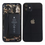 Back Cover Housing iPhone 12 Black - Charge Connector (Original Disassembled) Grade A