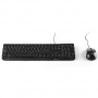 French AZERTY Wired Multimedia Mouse and Keyboard Set - NGS - Black