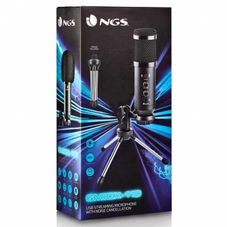 USB Wired Voice Microphone - Black - NGS