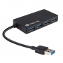 USB 3.0 Hub with 4 Ports - Black - NGS (IHUB 3.0)