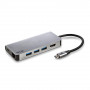 NGS Wonder Dock 8 USB-C Multiport 8-in-1 Ultra Light Adapter - Grey