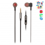 NGS Cross Rally Graphite Hands-Free Earphones, 3.5mm Jack - 1.2 M - Graphite