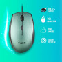 NGS Moth Ice Wired Ergonomic Mouse USB/Type C with Silent Buttons - Ice