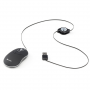 NGS Sin Black Mouse for Laptop with Retractable Cable - Black