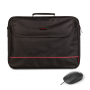 Ensemble de Sac pour Ordinateur Portable et Souris Optique NGS Bureau Kit 15.6" - Noir