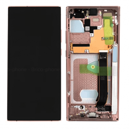 Screen Samsung Galaxy Note 20 Ultra 4G/5G (N985/N986) Bronze + Frame (OEM Soft Oled)