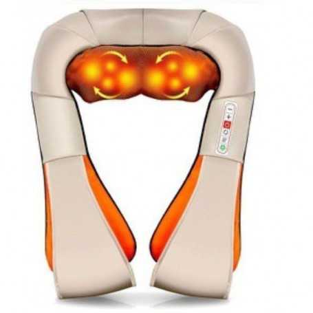 Beige Thermal Massage Device for Shoulders and Neck