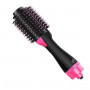 Brosse sèche-cheveux Professionnel avec Technologie Ionique et Infrarouge, Frisage et Lissage Efficaces - Rose