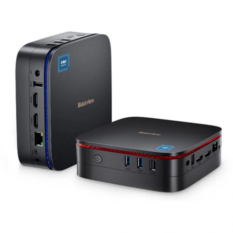 Mini PC Blackview MP60 (11e génération) - Intel N150 2.9 GHz - 16 Go / 512 Go SSD - Windows 11 Pro - Noir - Neuf