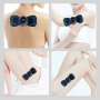 Intelligent Massage Patch with Low Frequency Impulses and Remote Control - Black and Blue