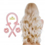 Foam Curlers Set, Braided and Heat-Free for Hairstyling - Pink