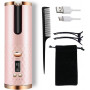 Automatic Ceramic Curling Iron Set with Negative Ion - Pink