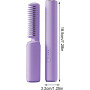 Rechargeable, Fast Heating Straightening Brush for Thick, Curly, and Soft Hair - Purple