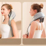 Multifunctional Massage Shawl, Shoulder and Neck Massager with Warm Compress and Kneading - Gray