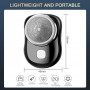 Mini USB Rechargeable Electric Razor for Men with LCD Screen - Silver