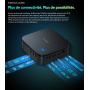 Mini PC Blackview MP60 (11e génération) - Intel N5095 2.9 GHz - 16 Go / 512 Go SSD - Windows 11 Pro - Bleu - Neuf