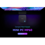 Mini PC Blackview MP60 (11e génération) - Intel N5095 2.9 GHz - 16 Go / 512 Go SSD - Windows 11 Pro - Bleu - Neuf