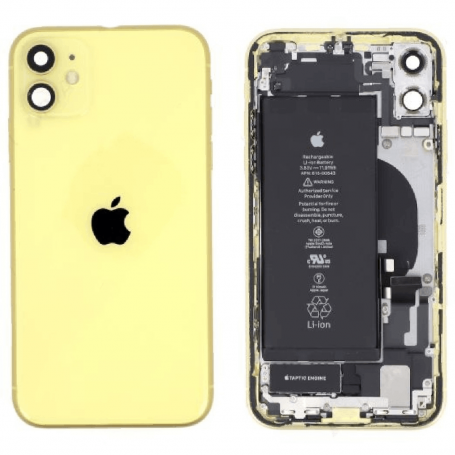 Back Cover Housing iPhone 11 Yellow - Charging Connector (Original Dismantled) Grade B