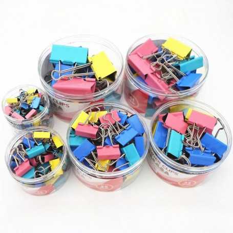 Set of Multi-Color Clips of 32MM Sizes - 24 Pieces