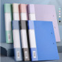 Plastic Document Holder with Double Clips for Files - Blue