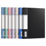 Plastic Document Holder with Double Clips for Files - Blue