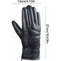 Electric Heating Gloves with Rechargeable Battery - Black