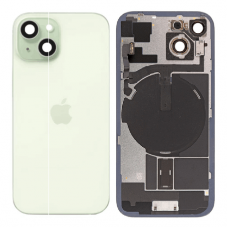 Vitre Cache Arrière iPhone 15 Vert (Origine Demonté) - Grade A