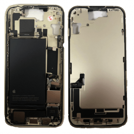 iPhone 15 Chassis without Rear Glass with Yellow Battery eSIM US (Original Disassembled) Grade A