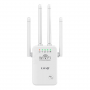 Extendeur Wifi Sans fil Longue Portée 300Mbps 4 Antennes Réglables LinQ WLAN500 Blanc