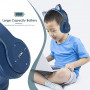 Casque Stéréo Bluetooth P47M avec Oreillette Lumineuse - Bleu