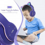 Casque Stéréo Bluetooth P47M avec Oreillette Lumineuse - Violet