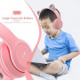 Casque Stéréo Bluetooth P47M avec Oreillette Lumineuse - Rose