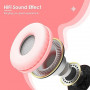 Helmet Stereo Bluetooth P47M with Earpiece Light - Pink