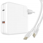 Wall Charger 108W USB Port C Power Delivery USB Port 2m Cable LinQ PD9080 White