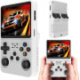 Mini Console de Jeu Vidéo Portable R36 Écran IPS 3,5" 64 Go - Blanc