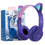 Casque Stéréo Bluetooth P47M avec Oreillette Lumineuse - Violet