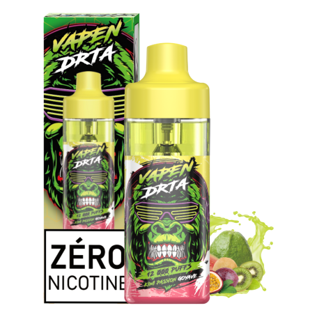 Rechargeable Vapoteuse E-Liquid Type-C - Vapen - 12000 puffs 0% Nicotine - Kiwi Passion Guava