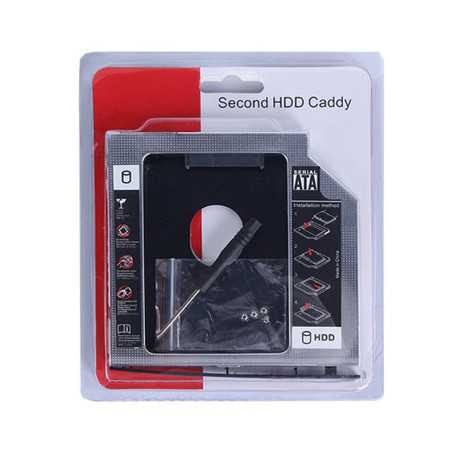 Support Adapter 2.5 HDD SSD SATA 3.0 (SATA III) Caddy Disk Bay Optical Reader - thickness 12.7MM