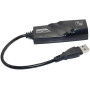 Adaptateur USB 3.0 vers RJ45, Lan Ethernet Gigabit, 10/100/1000Mbps - Noir