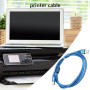 Cable Printer USB 2.0 A Male/B Male - 1.5m - Blue