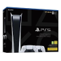 Console Sony PlayStation 5 - PS5 Slim Digital White Edition - 1 TB SSD - 4K/8K - HDR with 2 SONY Dualsense Wireless Controllers