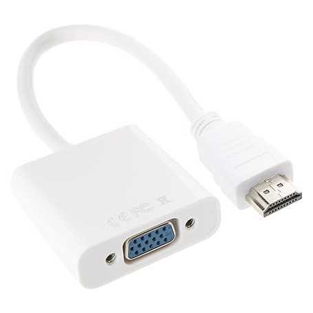 Adaptateur HDTV vers VGA - 25CM - Blanc