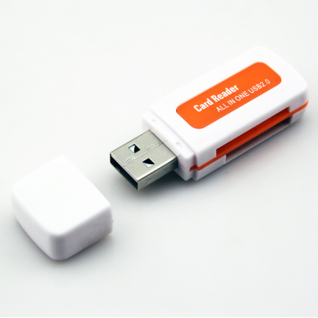 Reader Card Memory USB 2.0 - Orange and White