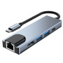 Type-C Hub 5 in 1 - HDMI LAN USB 3.0*2 Type-C