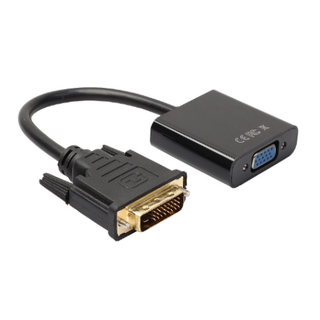 Adapter DVI-D male to VGA female 15cm - Black