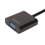 Adapter DVI-D male to VGA female 15cm - Black