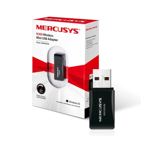 USB Key Mercury MW300UM Mini 300M - Black