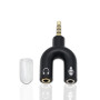 Adapter Audio Double Jack for Earphone / Headset / Microphone with Plug Pin male 3.5MM